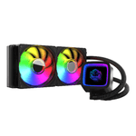 water cooler pcyes tundra black vulcan argb 240mm intel e amd (mp)
