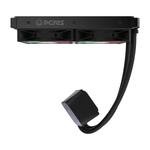 water cooler pcyes tundra black vulcan argb 240mm intel e amd (mp)