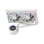 water cooler pcyes vision white ghost argb lcd 2.1" 240mm branco (mp)