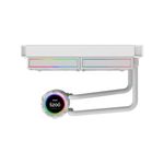 water cooler pcyes vision white ghost argb lcd 2.1" 240mm branco (mp)