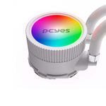 water cooler pcyes sangue frio 3 argb 240mm tdp 250w branco (mp)