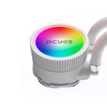 water cooler pcyes sangue frio 3 argb 360mm tdp 350w branco (mp)