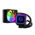 water cooler pcyes tundra black vulcan argb 120mm intel e amd (mp)