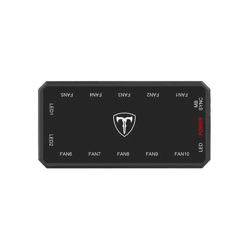controlador fan t-dagger rgb 6 pinos preto (mp)