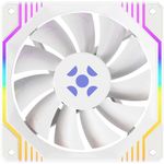 cooler fan para gabinete fortrek frosty rainbow 120mm branco (mp)