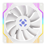 kit 3 cooler fan fortrek frosty argb 120mm com controlador branco (mp)