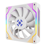 kit 3 cooler fan fortrek frosty argb 120mm com controlador branco (mp)