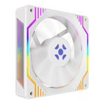 kit 3 cooler fan fortrek frosty argb 120mm com controlador branco (mp)