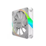kit 3 cooler fan pcyes sangue frio 3 argb 120mm com controlador branco (mp)