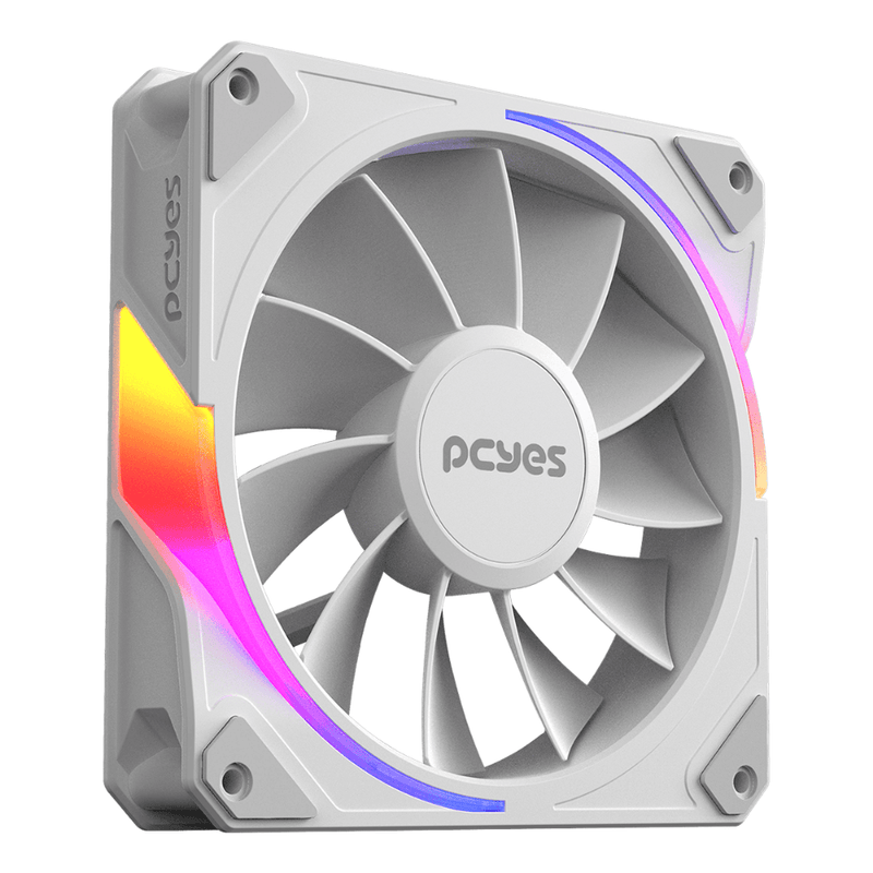 kit 3 cooler fan pcyes sangue frio 3 argb reverse 120mm branco (mp)