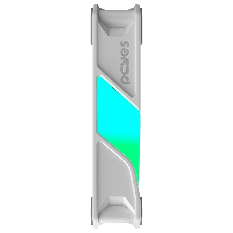 kit 3 cooler fan pcyes sangue frio 3 argb reverse 120mm branco (mp)