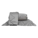 jogo de colcha 3 peças queen artelasse canadian 300 fios cinza grafite (mp)
