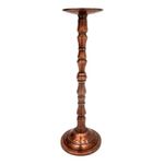 castiçal decorativo decore cobre 9x9x31cm (mp)