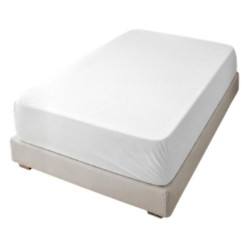 forro para colchão solteiro casa bella branco 190x99cm (mp)