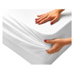 forro para colchão solteiro casa bella branco 190x99cm (mp)