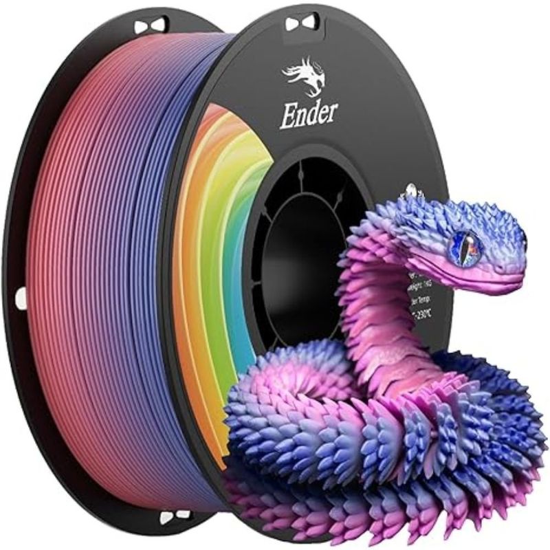 filamento para impressora 3d creality 1,75mm colorido a-bi