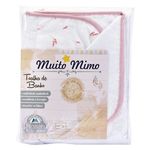 toalha de banho minasrey com capuz rosa (mp)