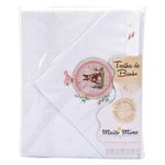 toalha de banho minasrey com capuz rosa (mp)
