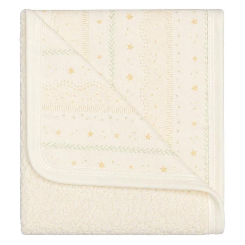 cobertor bebê papi soft estrela off white 100x80cm (mp)