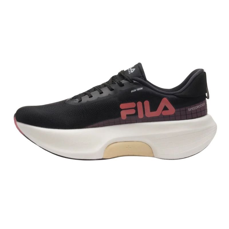 tênis corrida masculino n°41 fila speedrocker skyfoam preto e rosa (mp)