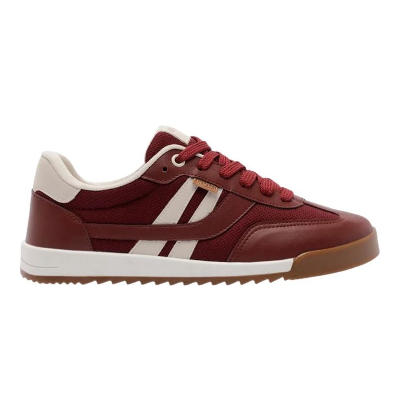 tênis casual feminino n°33 anacapri retro-a vermelho e branco (mp)