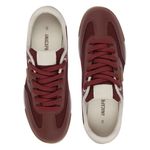 tênis casual feminino n°33 anacapri retro-a vermelho e branco (mp)