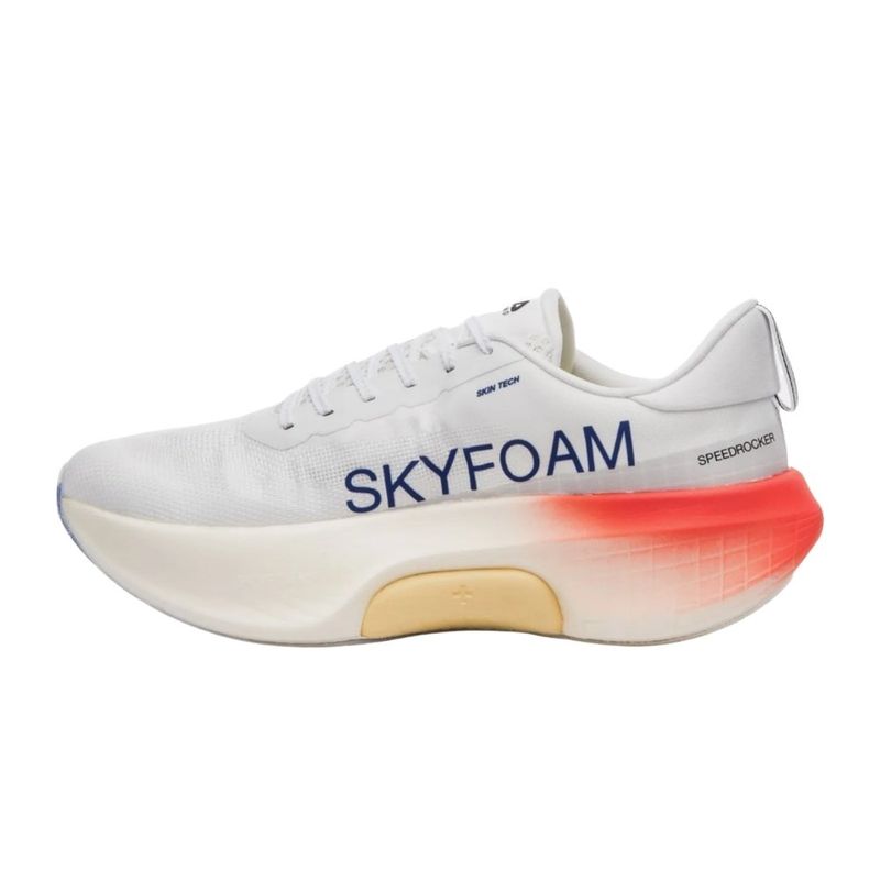 tênis corrida feminino n°38 fila speedrocker skyfoam branco e vermelho (mp)