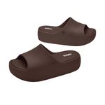 sandália plataforma feminina n°38 melissa free platform slide bronze (mp)