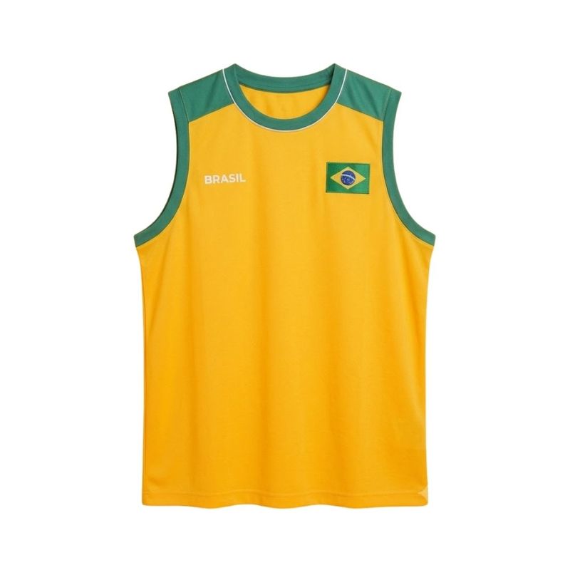 regata masculina brasil m braziline jaci amarelo (mp)