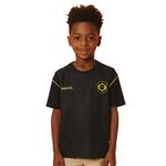 camisa do brasil infantil 8 anos braziline vale preto (mp)