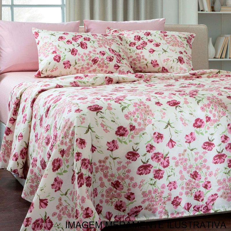 jogo de cama 4 peças casal corttex supercal 28 180 fios (mp)