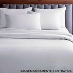 jogo de cama 4 peças casal corttex microtec 200 fios branco (mp)