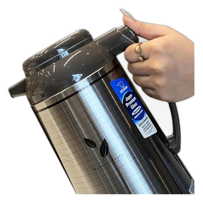 garrafa térmica zojirushi de mesa 1,6l satin leaf affb-16exs (mp)