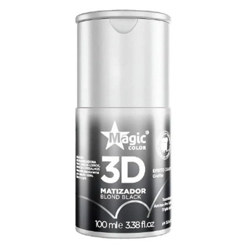 matizador magic color 3d 100ml master black (mp)