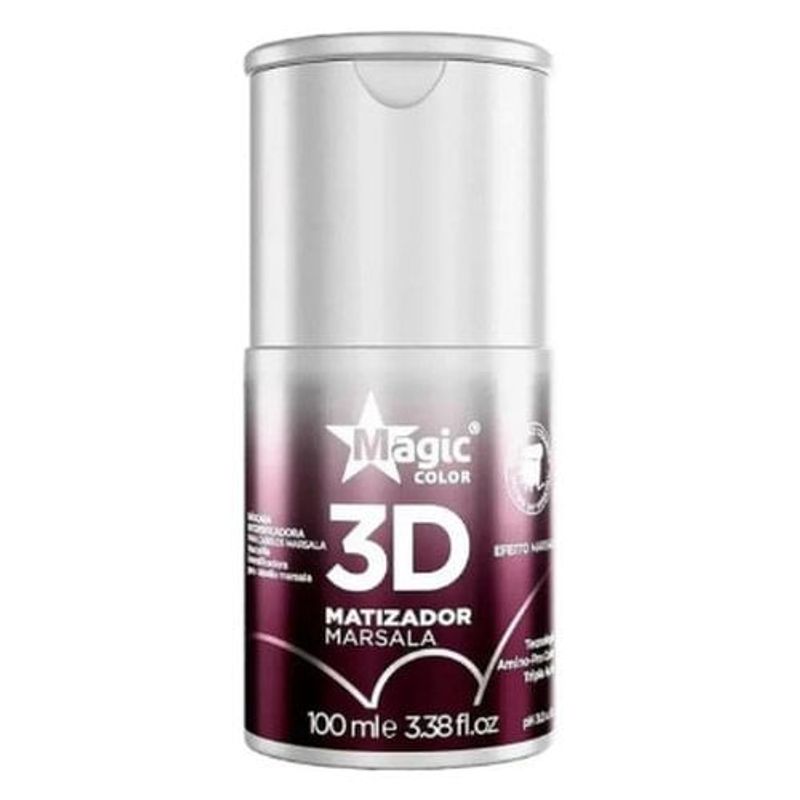 matizador magic color 3d 100ml marsala (mp)