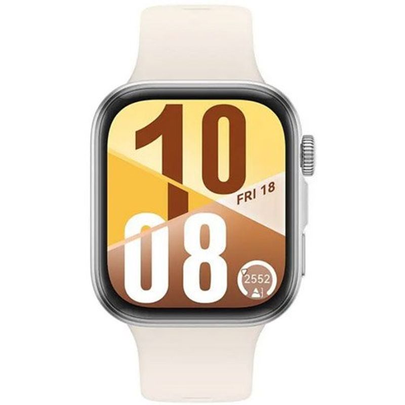 smartwatch huawei watch fit 4 tela quadrada 9,5mm branca (id)
