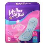 absorvente sem abas kaze mulher ativa 8 unidades (mp)