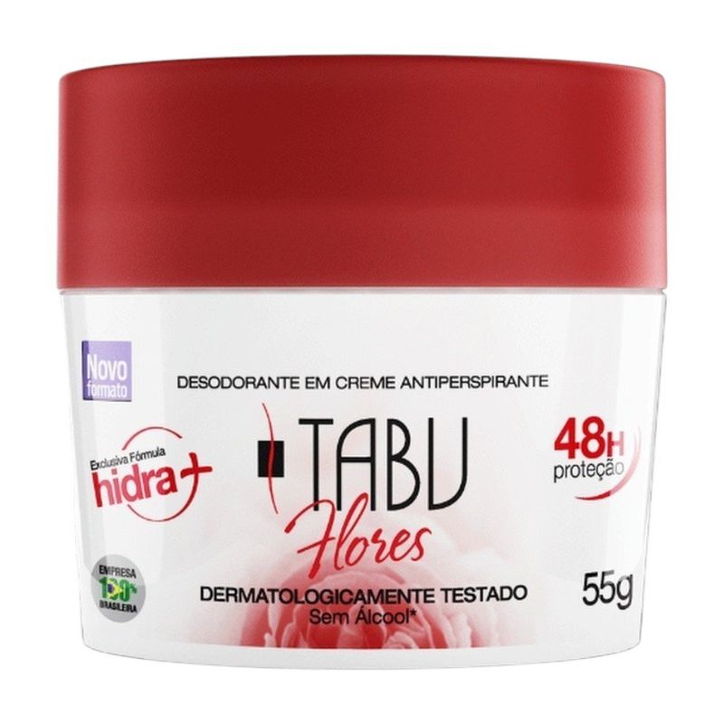 desodorante creme tabu flores 55g (mp)