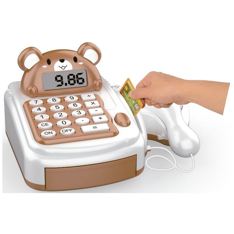 brinquedo urso caixa registradora fênix crg-718ur