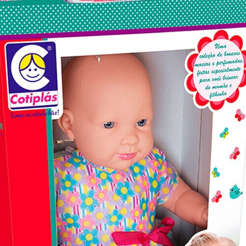 boneca cotiplás sonho azul bebê 2199 rosa
