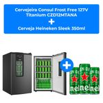 kit cervejeira consul czd12mtana+ 4 packs cerveja heineken sleek 350ml