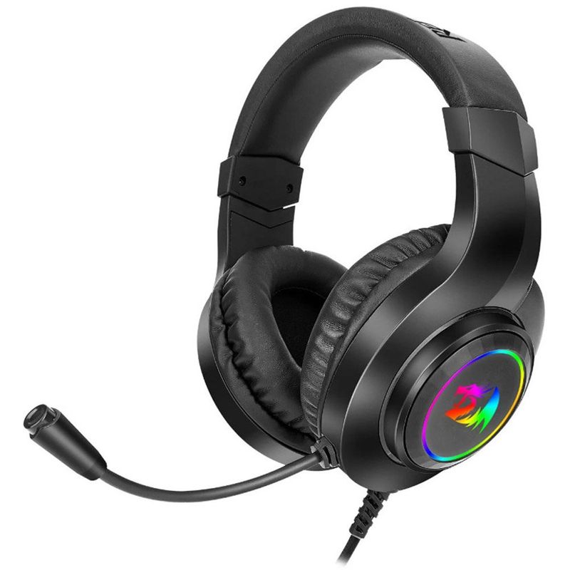 headset gamer redragon hylas rgb cor preto h260rgb