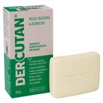 sabonete dermatológico em barra dercutan peles oleosas e acneica 90g