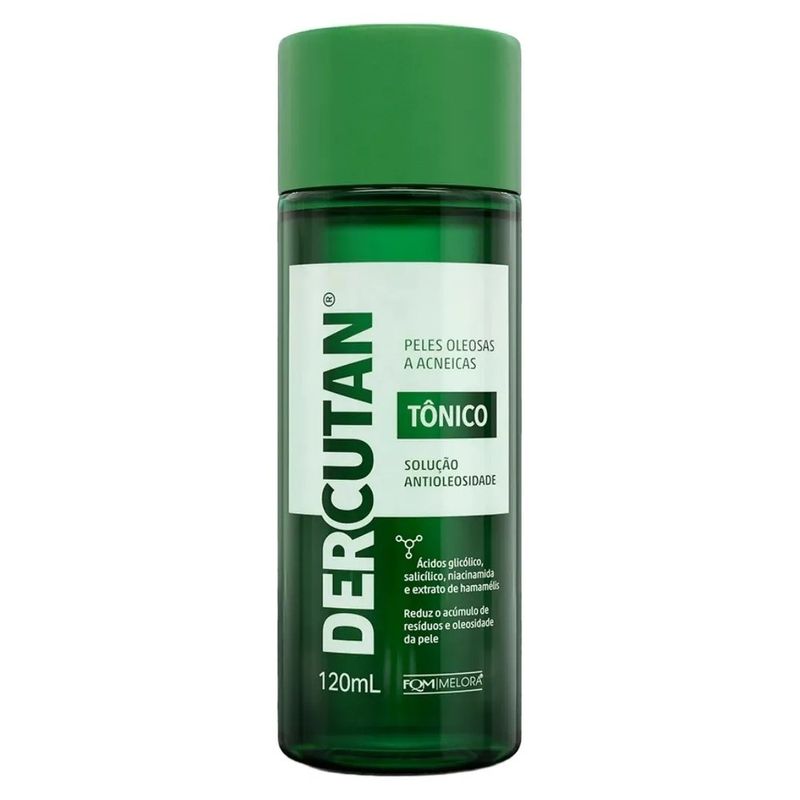 tônico antioleosidade dercutan peles oleosas a acneicas 120ml