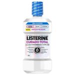 enxaguante antisséptico bucal listerine cuidado total sem álcool 500ml