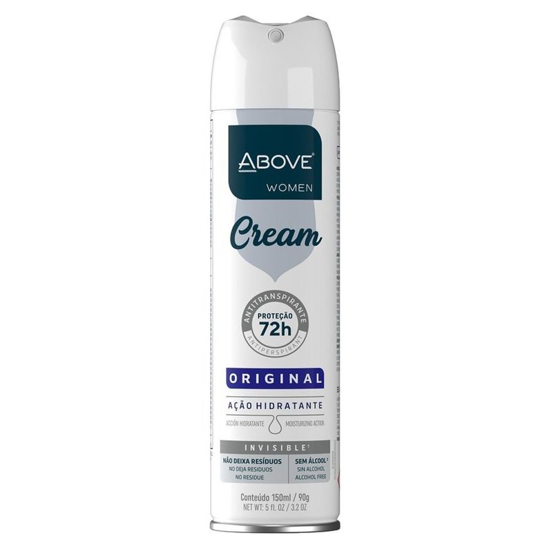 desodorante antitranspirante aerosol above women cream original 72h 150ml