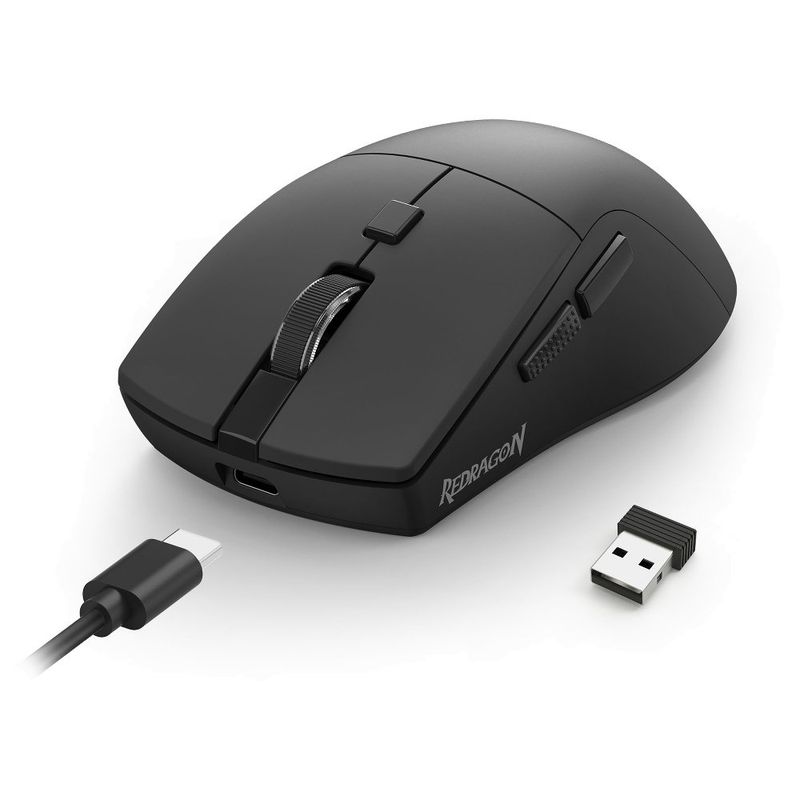 mouse gamer redragon azzmach lite preto ultraleve