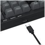 teclado gamer membrana redragon crux rgb preto e cinza
