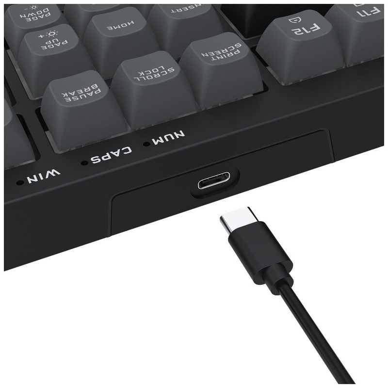 teclado gamer membrana redragon crux rgb preto e cinza