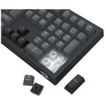 teclado gamer membrana redragon crux rgb preto e cinza